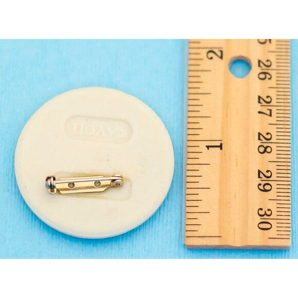 Vintage Ceramic Flower Brooch by Avon N22 - Picture 2 of 2